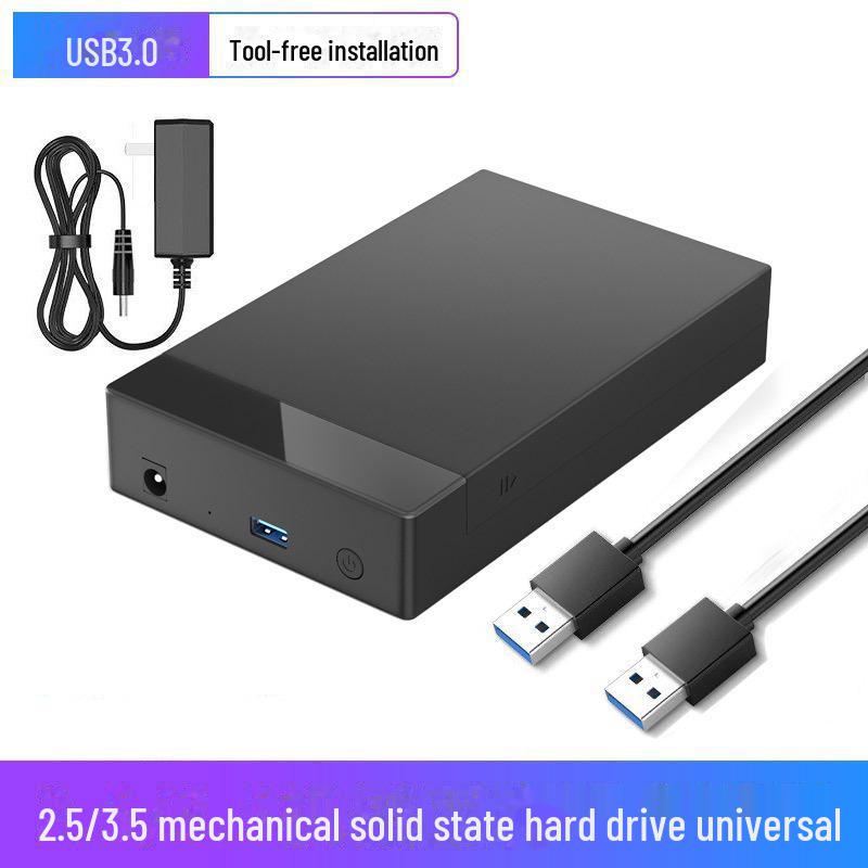 3,5-дюймовый корпус для мобильного жесткого диска - Совместим с SSD, HDD и SATA 2,5" накопителями
