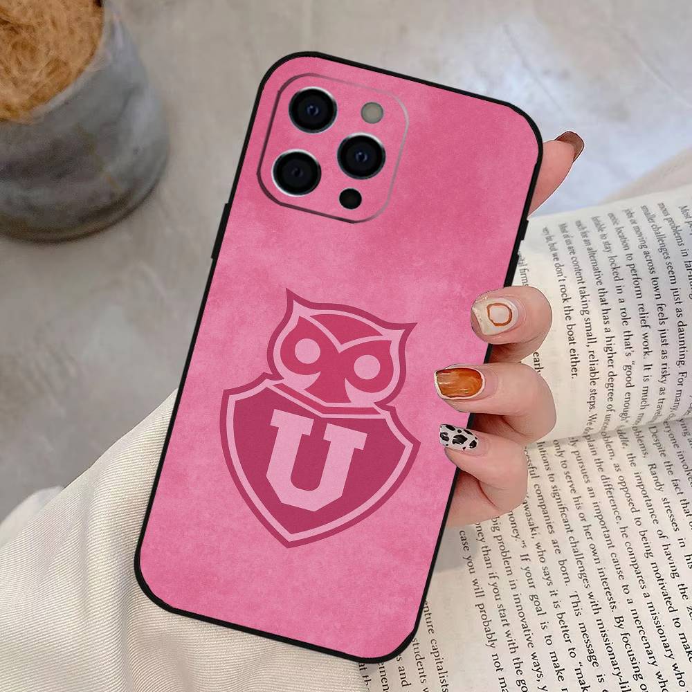 Club U-Universidad de C-Chile Phone Case For iPhone 17,16,15,14,13,12,11 Plus,Pro Max,XS,Soft Silicone Black Cover