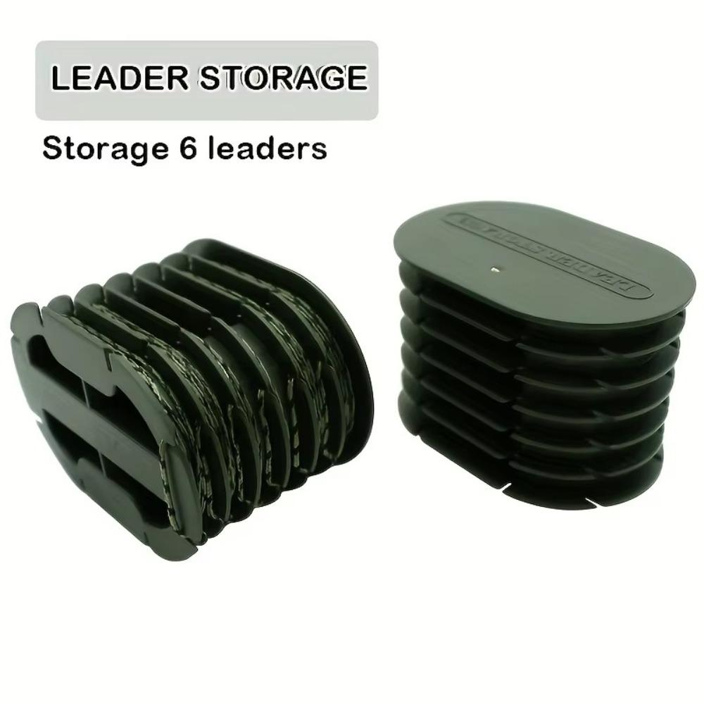 Holds 6 Leaders Fishing Leader Storage Box Tangle-Free Design Carp Fishing line Storage