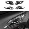 4 шт. Накладки на ручки дверей автомобиля, панель под ручку двери Для Chevrolet Trax -2024 Углеродное волокно ABS Автомобильный интерьер, накладки на ручки дверей, LHD