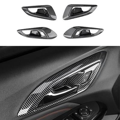 4 шт. Накладки на ручки дверей автомобиля, панель под ручку двери Для Chevrolet Trax -2024 Углеродное волокно ABS Автомобильный интерьер, накладки на ручки дверей, LHD