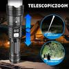 100000LM Super Bright Flashlight Rechargeable LED Torch Long Range Tactical Lamp for Outdoor Waterproof Camping Fishing Lantern