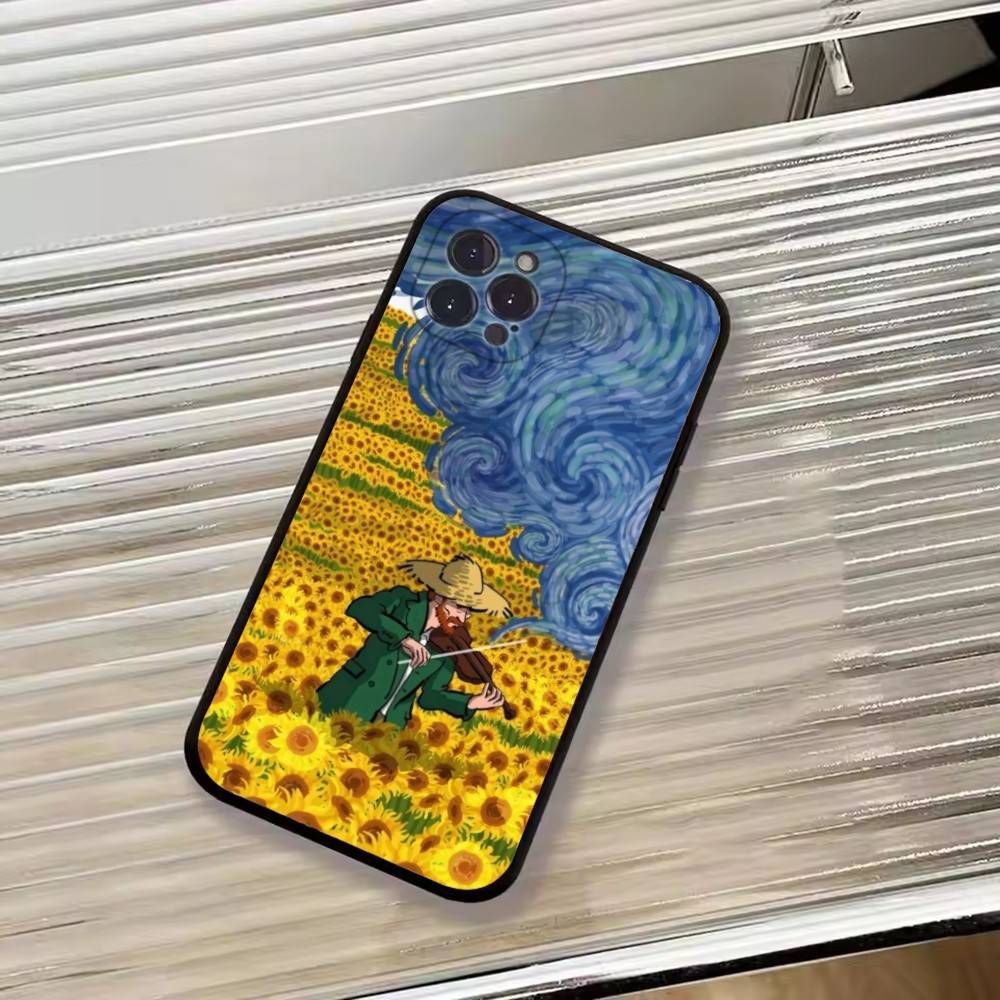 R-Искусство эпохи Возрождения Картина Чехол для телефона Для iPhone 17,16,15,14,13,12,11 Plus,Pro Max,XS,Мягкий черный чехол