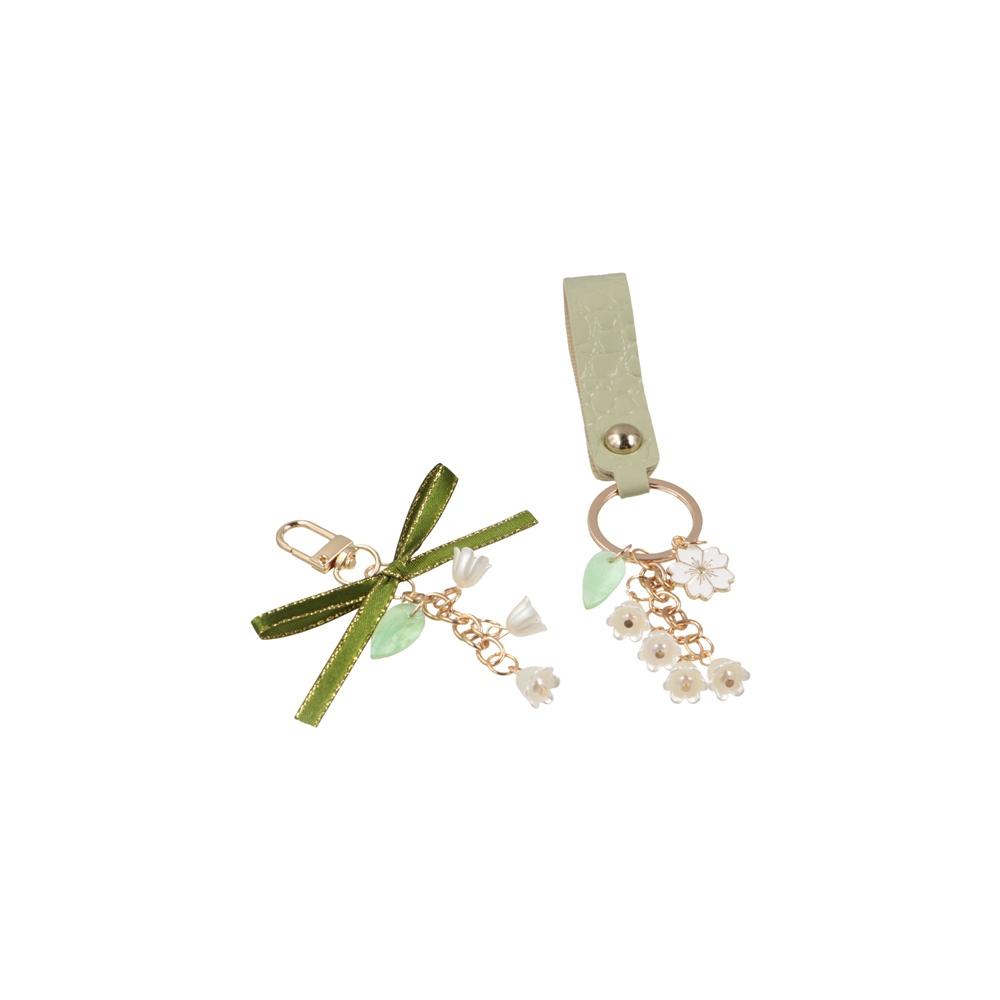Flores Convallariae Mobile Phone Lanyard Bag Accessory Ribbon Key Ring Korean Style Bag Pendant