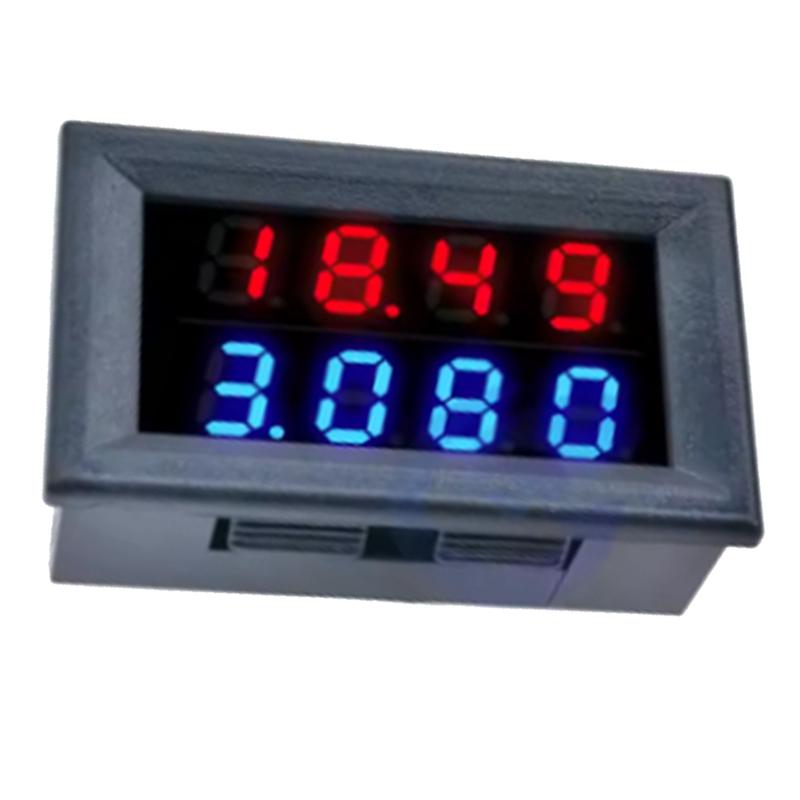 Цифровой вольтметр-амперметр-ваттметр DC 0-100V 10A с ЖК-дисплеем, измеритель напряжения, тока, мощности, детектор напряжения, тестер 1000 Вт