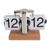 Large Number Flip Desk Clock Retro Vintage Auto Flip Desk Table Clock Battery Powered Flip Clock