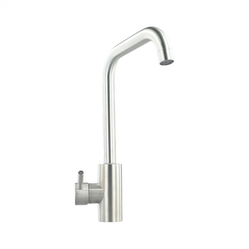 2 Holes Kitchen Faucet 304 Stainless Steel Contemporary
