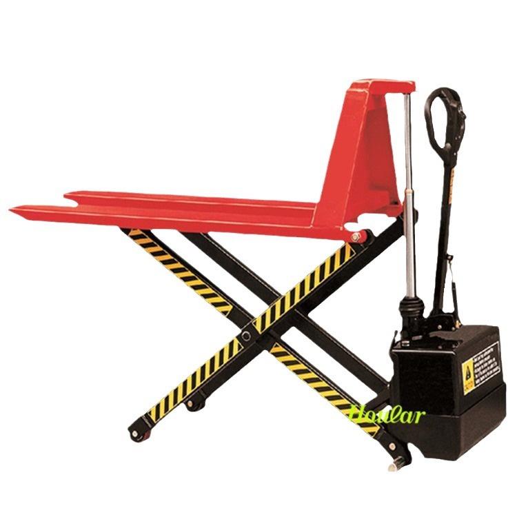HOULAR High Stroke Electric Pallet Jack/Scissor Lift Truck