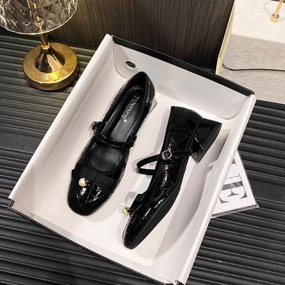 AK-17 Дневник Северного острова~ Темпераментный стиль знаменитости Туфли на высоком каблуке Женские Ранняя весна Банкетные туфли Стиль тысячи золотых Мелкий вырез Весенние одинарные