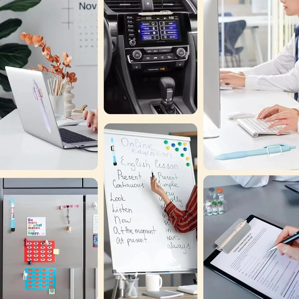 4 шт./компл. легкий магнитный держатель для ручек и карандашей винтажный зажим для ручек для ноутбука офисные принадлежности