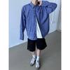 2024 Letter Long Sleeved Shirt Japanese Hong Kong Style Ins Loose Shirt Men'S Summer Trend Versatile Casual Jacket