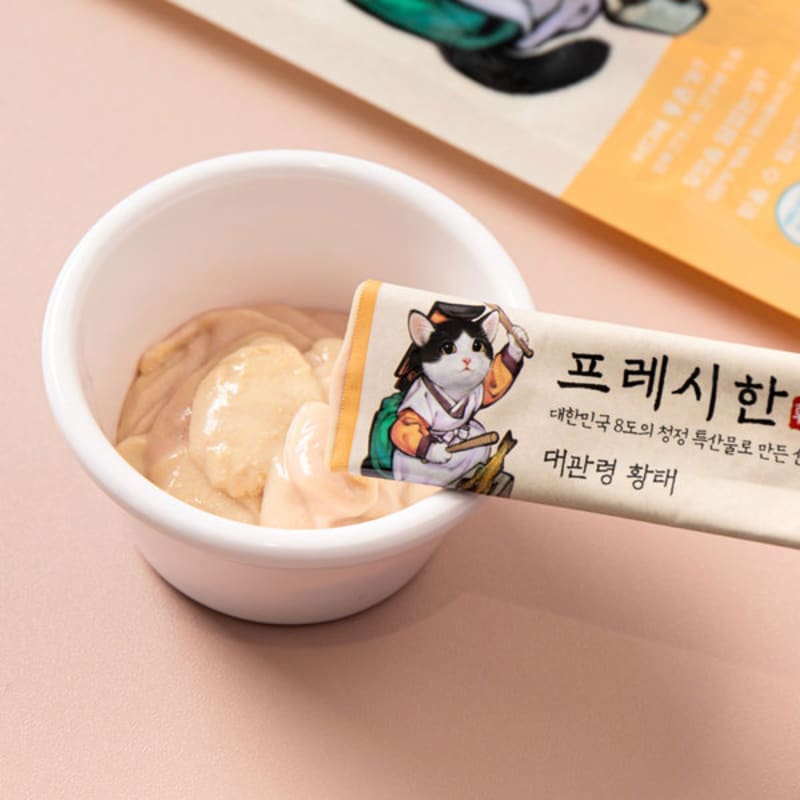 [Pet] Свежие палочки Whistle 4 шт., сушеный минтай Daegwallyeong