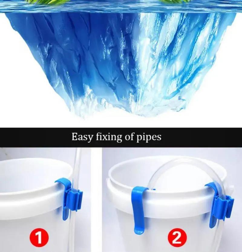 Клипса для фиксации трубки для подмены воды и кислорода для аквариумов