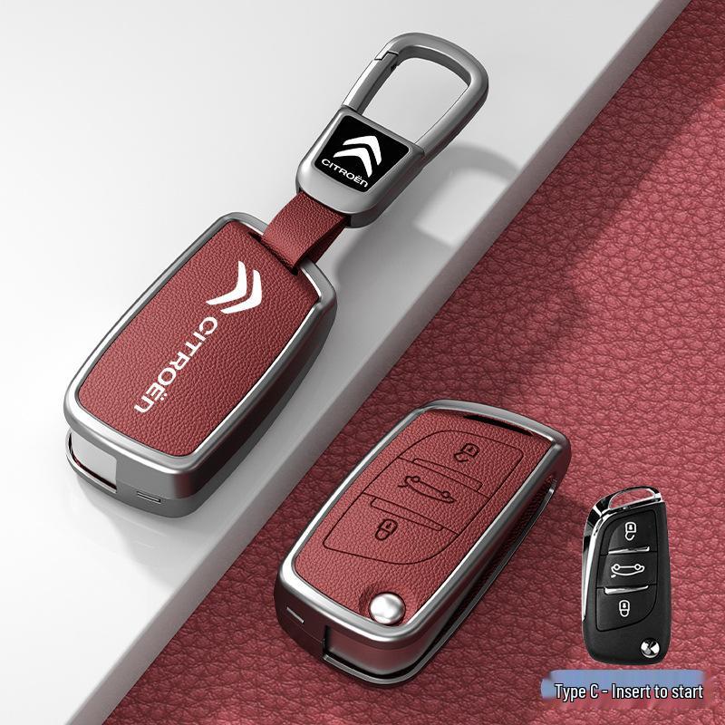 Чехол и пряжка для автомобильного ключа для моделей Citroen C3XR, C4L, Tianyi, C5, C4 Sega, Elysee, C6