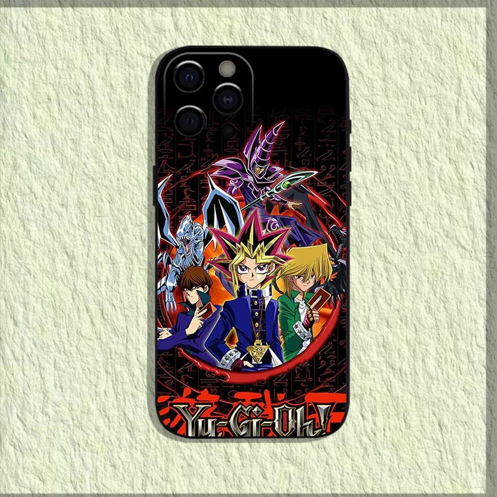 Anime Y-Yu-Gi-Oh Phone Case For iPhone 16,15,14,13,12,11,Pro,X,XS,Max,XR,Plus,Mini Soft Black Cover