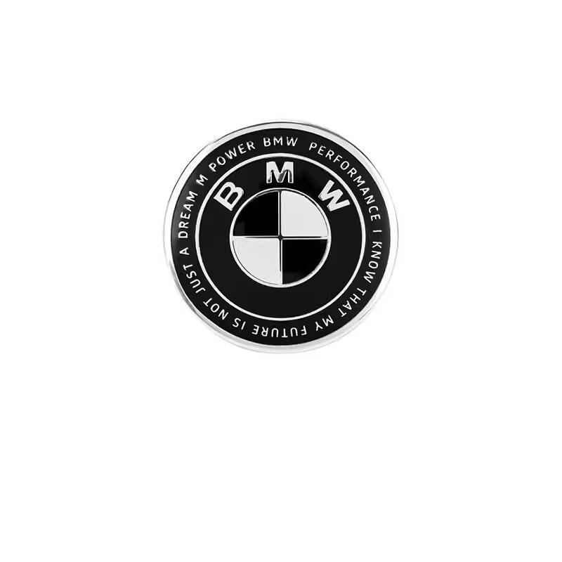 For BMW E46 E90 E60 Car Sticker 1Pcs 45mm Car Steering Wheel Badge Emblem Sticker Auto-Styling For BMW E36 E46 E53 E90 E60 E61 E93 E87 X1 X3 X5 X6 FW1