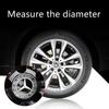 PIG4 4 Pieces/Set 75mm For Mercedes Benz AMG W203 W206 W220 W205 W211 W212 Car Wheel Center Hub Caps Benz Emblem Tire Rim Covers