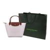 Longchamp Сумка-тоут Le Pliage 23 с короткими ручками из канваса и кожи, маленькая женская сумка-тоут, Бумага 1621089555