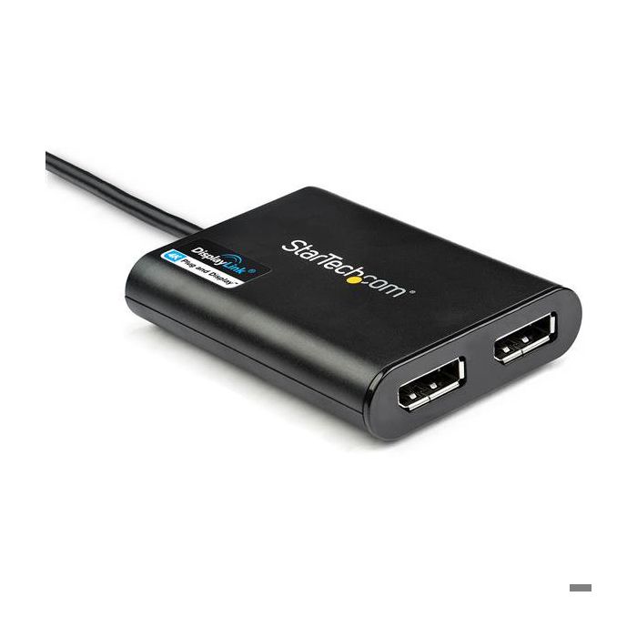 Adaptateur USB vers double DisplayPort - StarTech.Com - USB 3.0 - 4K 60 Hz - 2 ports DP - Noir