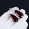 Серьги-груши с красным гранатом, серьги с драгоценными камнями, серебряные серьги с камнями грушевидной формы, ювелирные изделия из цельного серебра 925 пробы, серьги с драгоценными камнями для нее