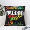 Наволочка 'Сердцебиение Черноты' Juneteenth, Чехол для Подушки из Полиэстера, Декор, История Чернокожих, Африканская Америка, Декоративная Наволочка для Подушки, Постельное Белье