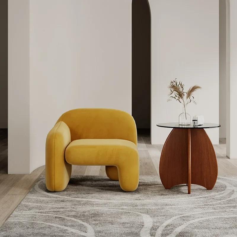 Одноместный роскошный диван - Современный художественный дизайн, идеально подходит для гостиной, балкона и зон отдыха, Креативная комбинация стульев для гостей