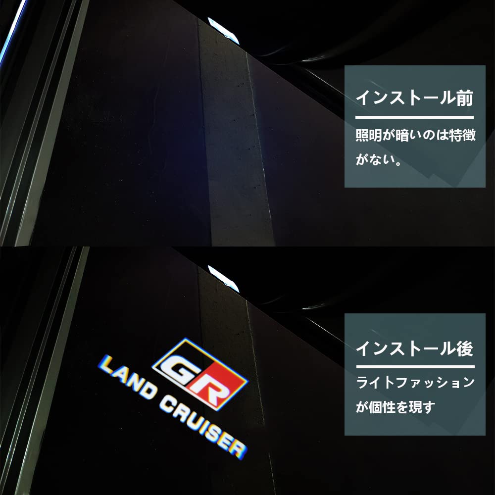 Подсветка салона, Лампа подсветки салона автомобиля, Подсветка салона с логотипом Toyota Land Cruiser серии Rank 300,
