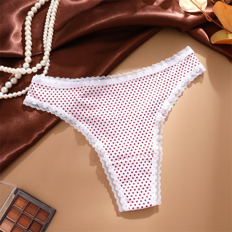 FINETOO Woman Ice Silk Panties Sexy Lace Underwear Seamless and Soft Lady Lingerie Solid Color
