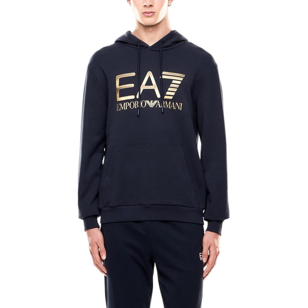 Emporio Armani EA7 FW25 Худи из эластичного хлопка с логотипом Мужские худи 7M001190-AF17787-UB102