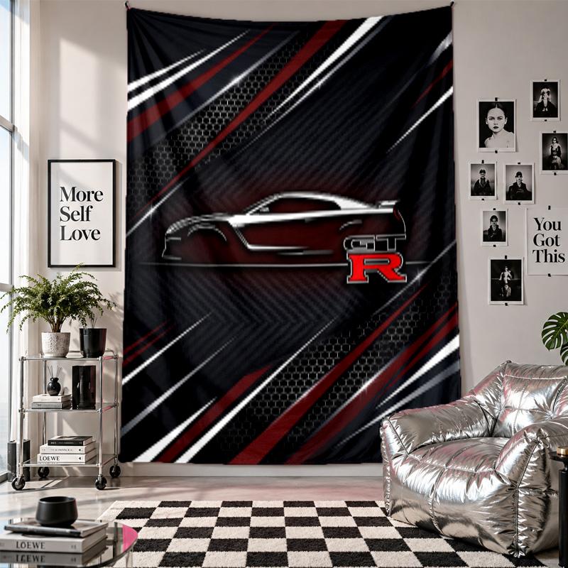 Nissan GT-R Wall Tapestry Home Decor Wall Hanging Cloth for Bedroom Living Room Background