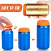 2 Styles Reusable Silicone Soda Can Lid Sealing Cover Protective Stopper for Beer Drinks Juice Beverage Coke Can Lids