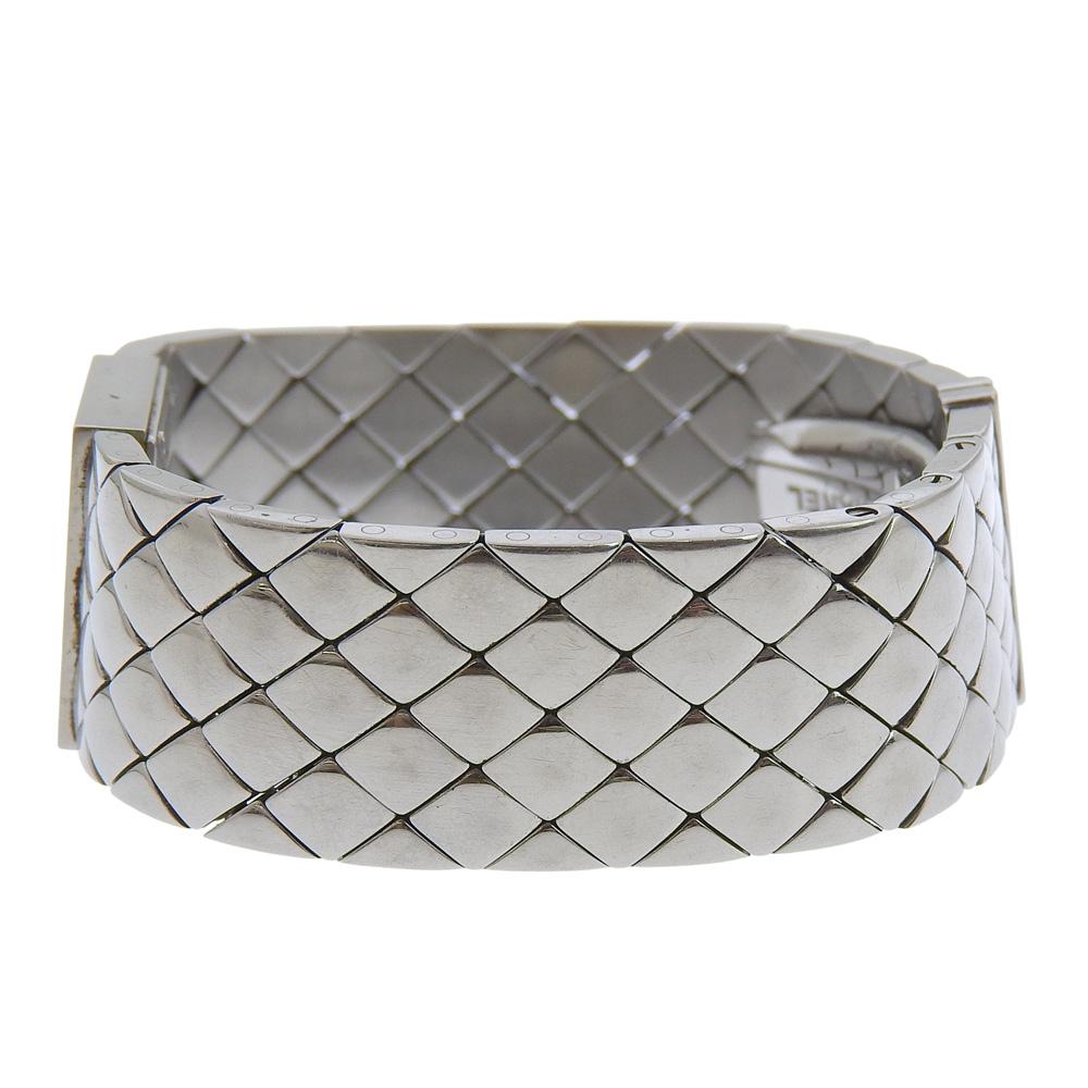 Chanel Часы Matelasse H0009 черный циферблат нержавеющая сталь кварцевый аналоговый дисплей женские б/у