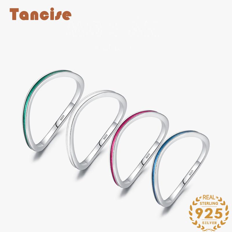 Танцизное классическое кольцо из стерлингового серебра 925 пробы, женские ювелирные изделия, свадебное обещание, подарок для вечеринки