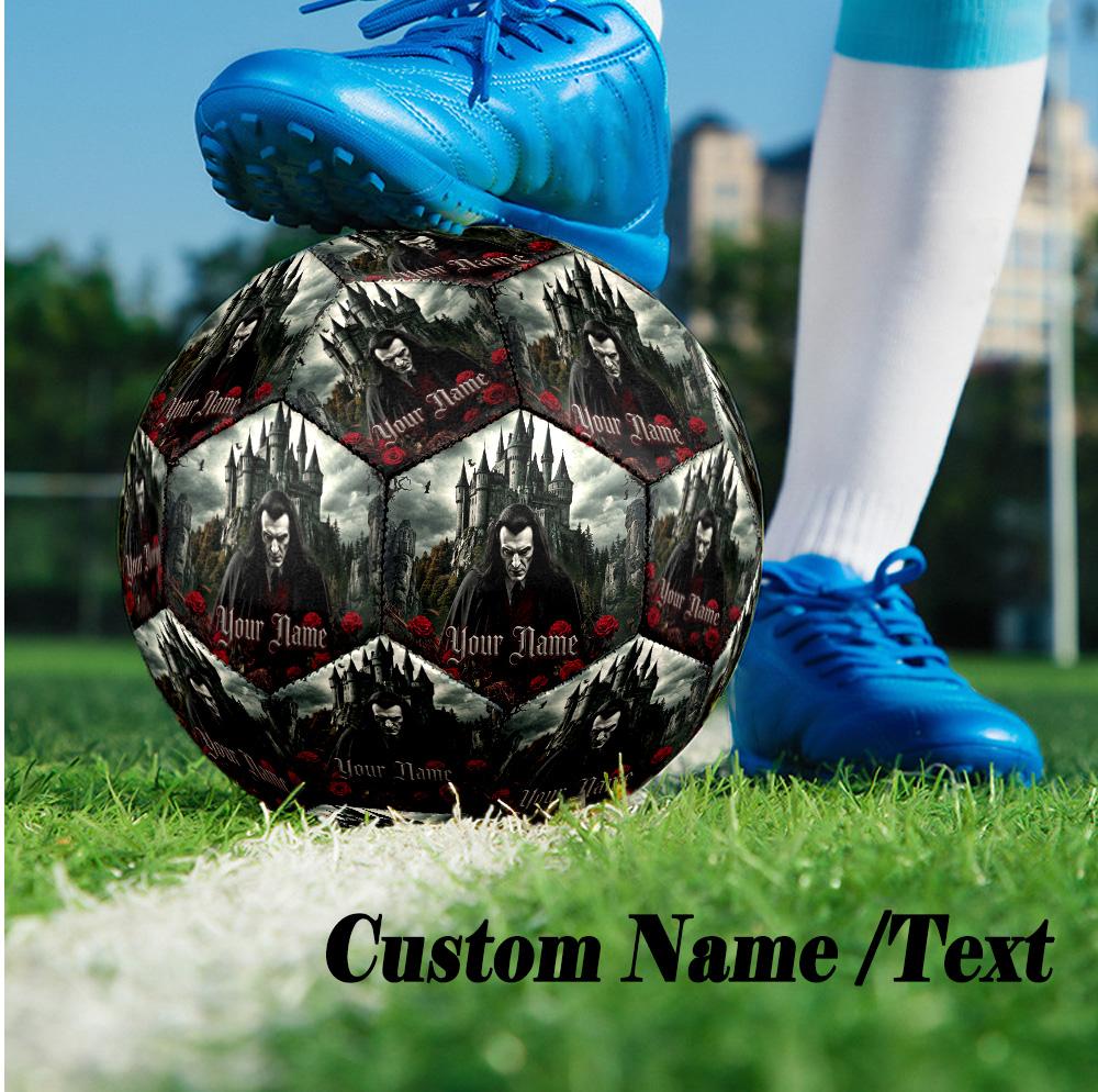 Custom Text Size 5 Soccer Ball, Standard Match Football For OutdoorDracula