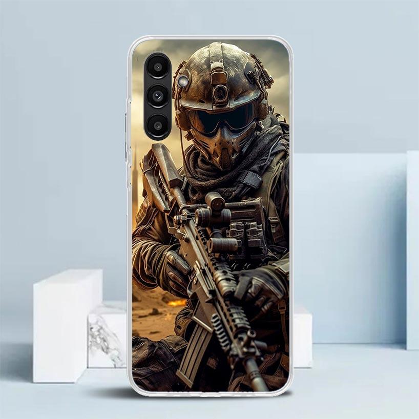Military Army Special Forces Cover for Samsung Galaxy A17 A37 A57 A16 A26 A36 A56 A15 A14 A55 Phone Case A13 A53 A25 A35 A24 A34