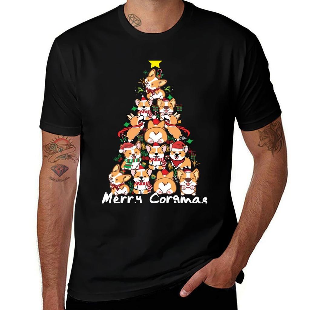 Merry Corgmas Christmas Corgis Corgis Christmas Tree Tshirt T Shirts For Unisex Graphic Tees Tshirt