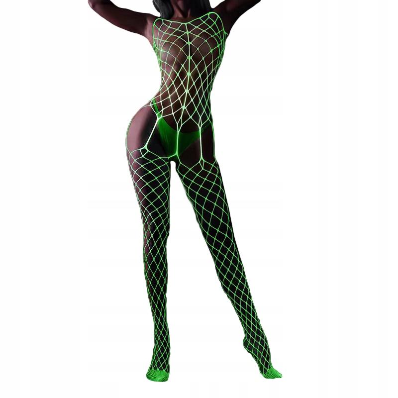 Glow In The Dark Mesh Bodystocking Sexy Universal Underwear