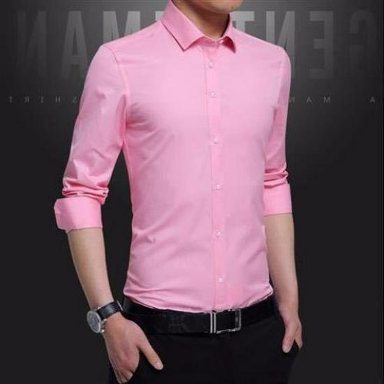 Мужская приталенная рубашка в стиле business casual - с коротким/длинным рукавом, в корейском стиле, белая/черная, идеально подходит для весны и осени, для шаферов или для работы.