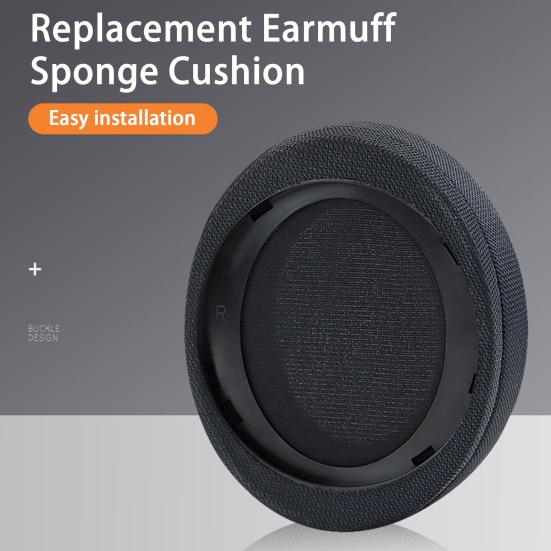 Headset Earmuffs Breathable Cozy Wear Solid Color Soft Ear Cushion Protective Accessories Wireless Headphone Replacement Ear Pad for Philips SHP9500