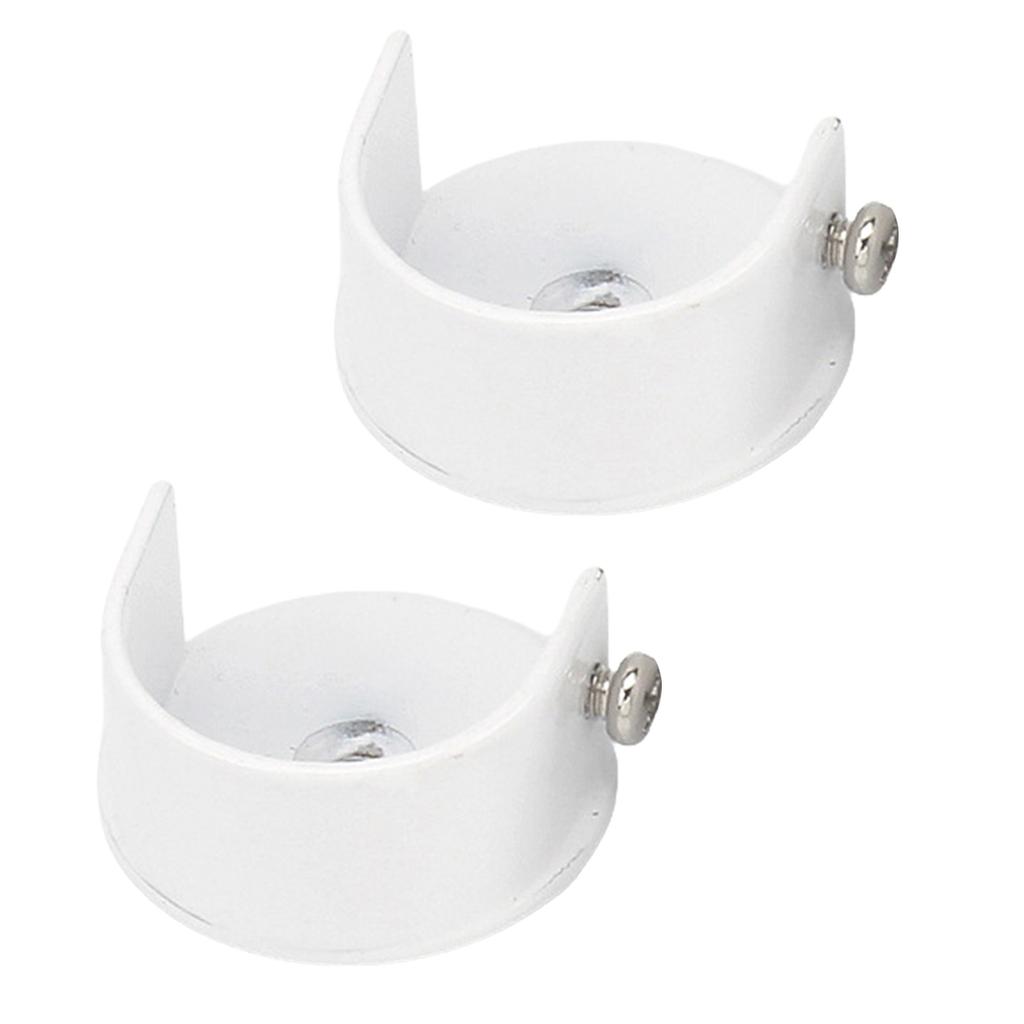 Curtain Pole Bracket Set Wall Mount Curtain Holder Brackets for 28mm Rods Modern Designing Easy Installation