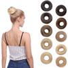 100% Human Hair Bun Scrunchies Updos Donut Chignon Hair Extensions Wrap Ponytail