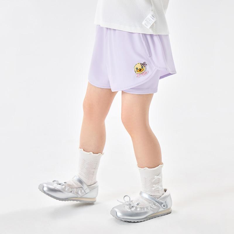B. Duck yellow duck children's clothing 2026 summer sports style women's casual shorts