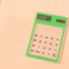 (Никита) Мини-креативные канцелярские товары, конфеты, тонкий светодиодный прозрачный научный калькулятор на солнечной энергии