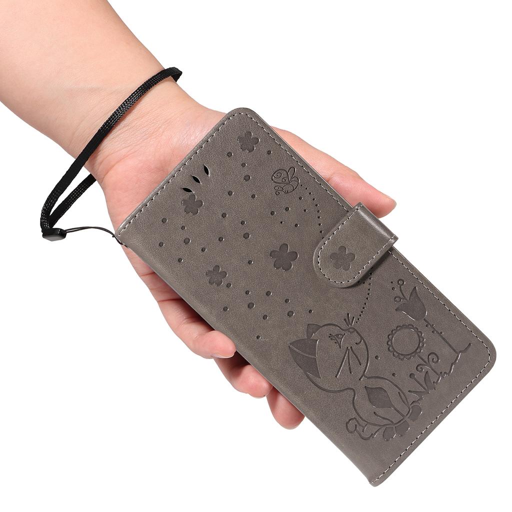 For vivo X200 FE 5G/vivo S30 Pro mini 5G Leather Wallet Case Cat Bee Pattern Phone Cover Stand