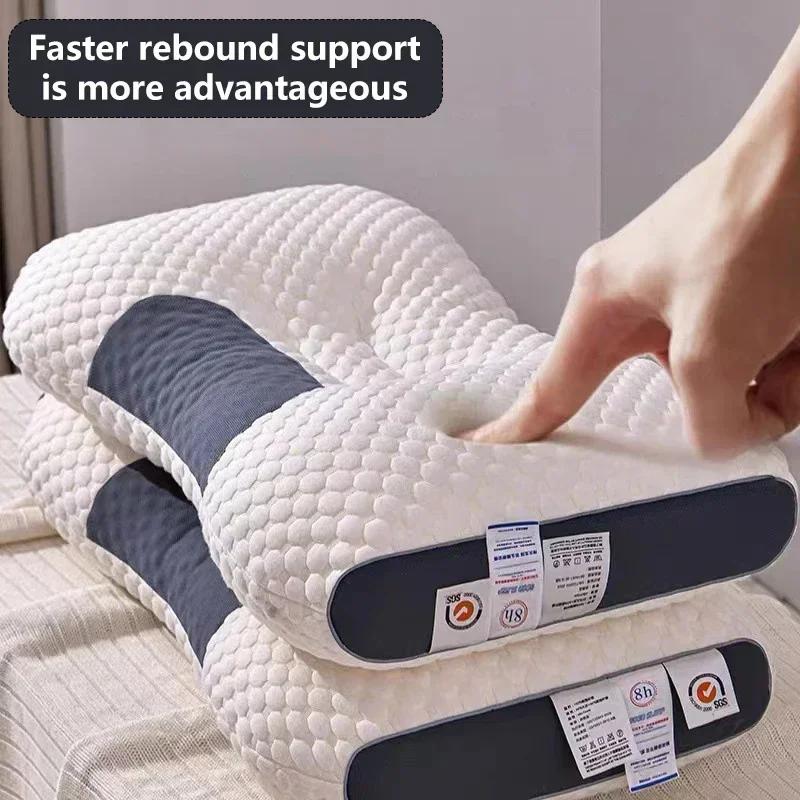 Cervical Orthopedic Neck Pillow Help Sleep And Protect The Pillow Neck Household Soybean Fiber SPA Massage Pillow For Sleeping