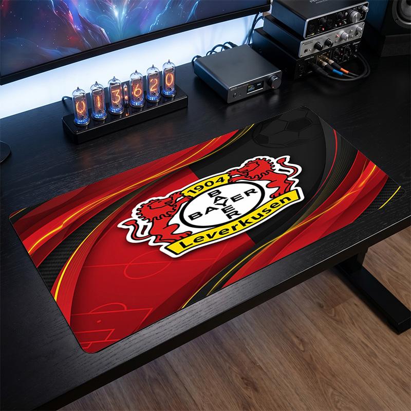 Bayer Leverkusen Football Print Large Mouse Pad, Anti-Slip Extended Gaming Desk Mat for Office Home