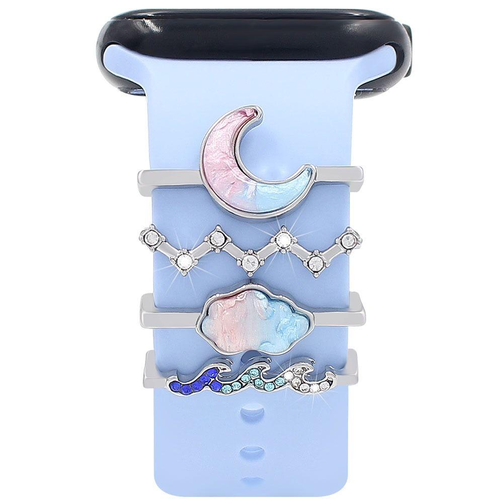 Браслет, ремешок для часов, орнамент, бриллиантовый ремень, подвески, декоративное кольцо для iwatch, ремешок, аксессуары