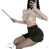 Uniform Seduction Sexy Lingerie Sexy Secretary Cosplay Costume Large Size Elastic Hip Wrap Skirt Set