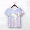 Children's Cartoon Hello Kitty Printed Cute Tie Dye Multi-color T-shirts Girls Fashionable Soft Comfortable T-shirt