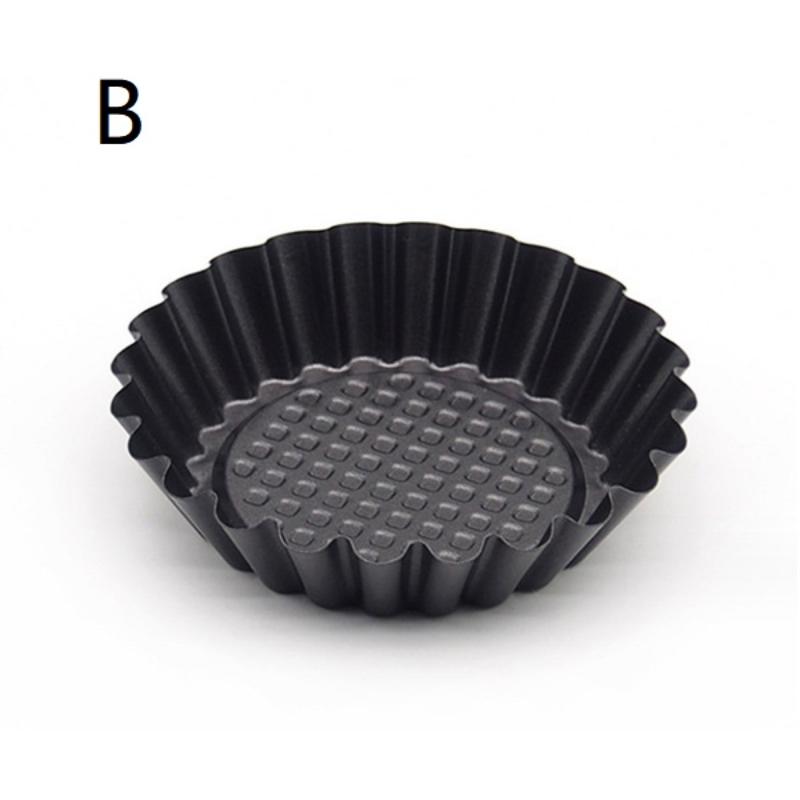 Mini Pie Mold 1 Pcs Carbon Steel Nonstick Egg Tart Baking Pan for Cupcake Muffin Pastry Kitchen